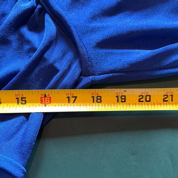 Free People Intimately In Your Arms Bodysuit Electric Blue Size M Plunging Neck - Picture 10 of 12